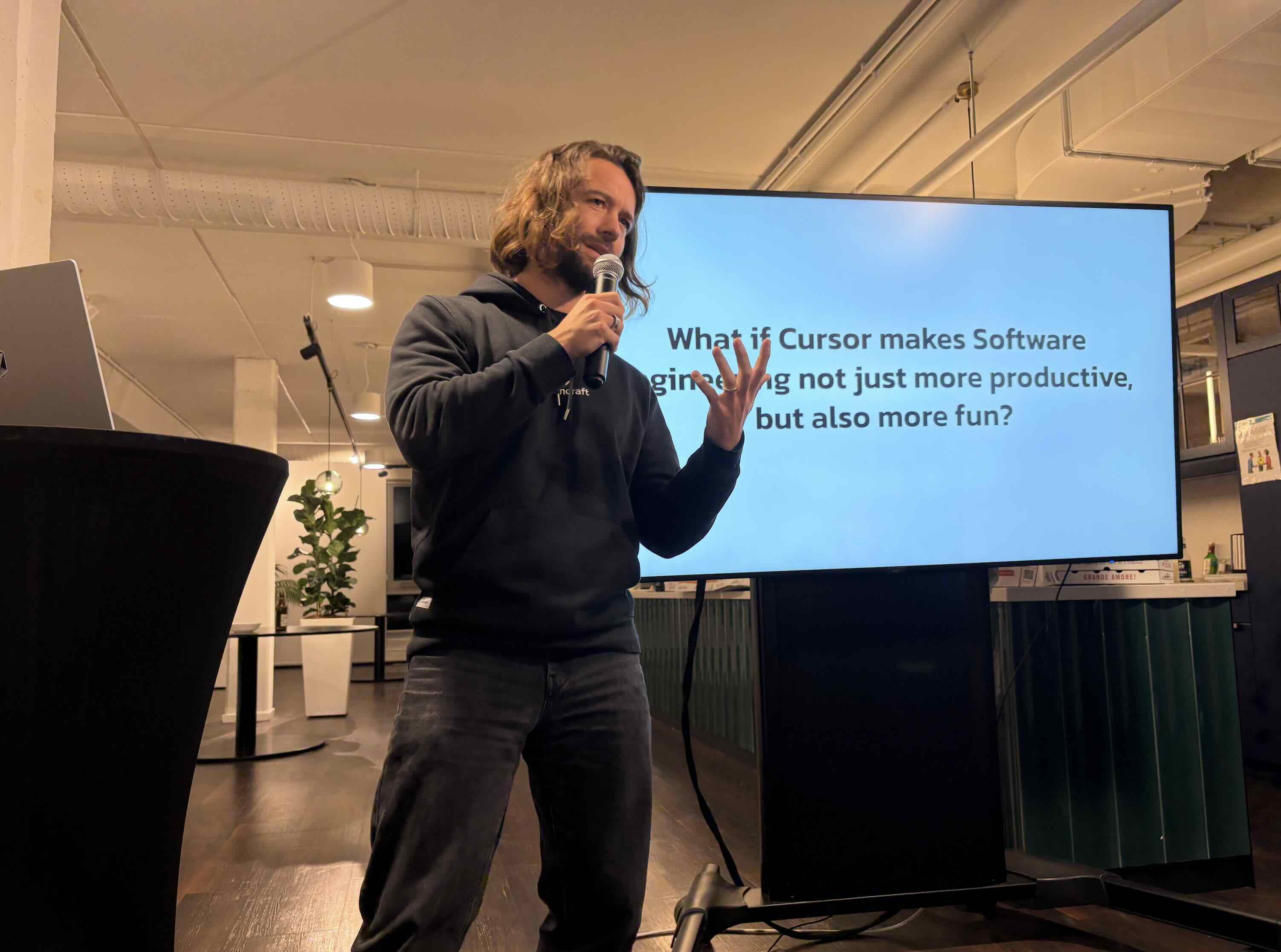 Justin Miehle speaking